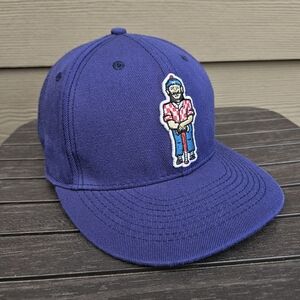 Baseballism Lumberjack Hat Navy Blue Embroidered Snapback Cap Baseball OS